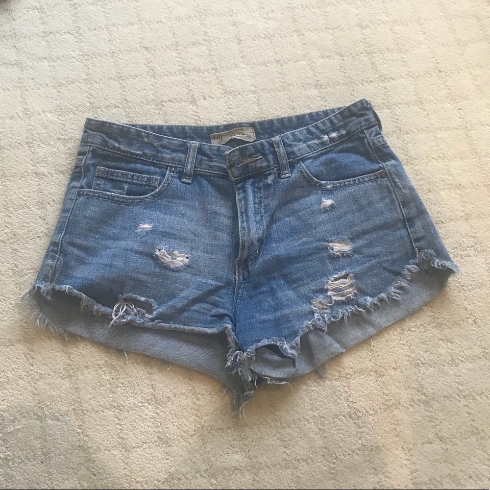 Free People jean shorts